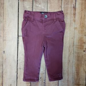 Denim & Co pants Red Dress Pants size 6 to 9 months Easter Chino